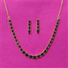 Cubic Zirconia Delicate Necklace Set With Gold Plating