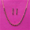 Cubic Zirconia Delicate Necklace Set With Gold Plating