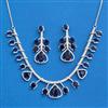 Cubic Zirconia Classic Necklace With Rhodium Plating