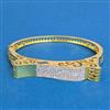 Cubic Zirconia Openable Kada With 2tone Rhodium Plating