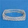 Cubic Zirconia Openable Kada With 2tone Rhodium Plating