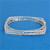 Cubic Zirconia Classic Kada With 2tone Rhodium Plating