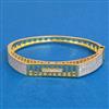 Cubic Zirconia Classic Kada With 2tone Rhodium Plating
