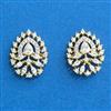 Cubic Zirconia Tops With 2tone Rhodium Plating