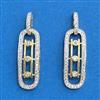 Cubic Zirconia Delicate Earring With 2tone Rhodium Plating