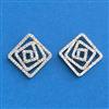 Cubic Zirconia Tops With 2tone Rhodium Plating