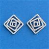 Cubic Zirconia Tops With 2tone Rhodium Plating