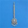 Cubic Zirconia Classic Tikka With Mehndi 2tone Rhodium Plating