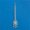 Cubic Zirconia Classic Tikka With Mehndi 2tone Rhodium Plating