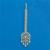Cubic Zirconia Classic Tikka With 2tone Rhodium Plating