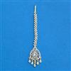 Cubic Zirconia Classic Tikka With Mehndi 2tone Rhodium Plating