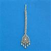 Cubic Zirconia Classic Tikka With Mehndi 2tone Rhodium Plating