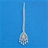 Cubic Zirconia Classic Tikka With Mehndi 2tone Rhodium Plating