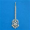 Cubic Zirconia Classic Tikka With Mehndi 2tone Rhodium Plating