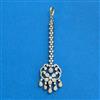 Cubic Zirconia Classic Tikka With Mehndi 2tone Rhodium Plating