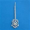 Cubic Zirconia Classic Tikka With Mehndi 2tone Rhodium Plating
