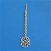 Cubic Zirconia Classic Tikka With Mehndi 2tone Rhodium Plating