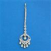Cubic Zirconia Classic Tikka With Mehndi 2tone Rhodium Plating