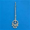 Cubic Zirconia Classic Tikka With Mehndi 2tone Rhodium Plating
