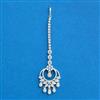 Cubic Zirconia Classic Tikka With Mehndi 2tone Rhodium Plating