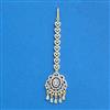 Cubic Zirconia Classic Tikka With Mehndi 2tone Rhodium Plating