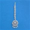 Cubic Zirconia Classic Tikka With Mehndi 2tone Rhodium Plating