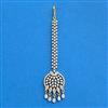 Cubic Zirconia Classic Tikka With Mehndi 2tone Rhodium Plating