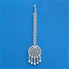 Cubic Zirconia Classic Tikka With Mehndi 2tone Rhodium Plating