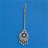 Cubic Zirconia Classic Tikka With Mehndi 2tone Rhodium Plating