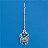 Cubic Zirconia Classic Tikka With Mehndi 2tone Rhodium Plating