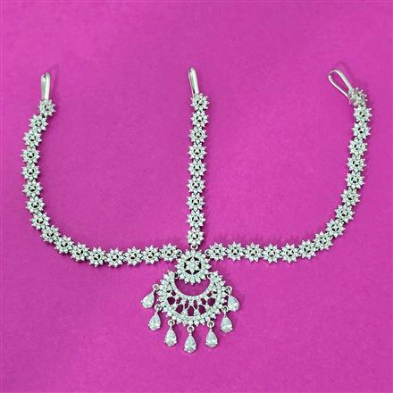 Cubic Zirconia Classic Damini With 2tone Rhodium Plating
