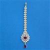 Cubic Zirconia Classic Tikka With 2tone Plating