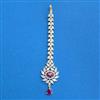 Cubic Zirconia Classic Tikka With 2tone Plating