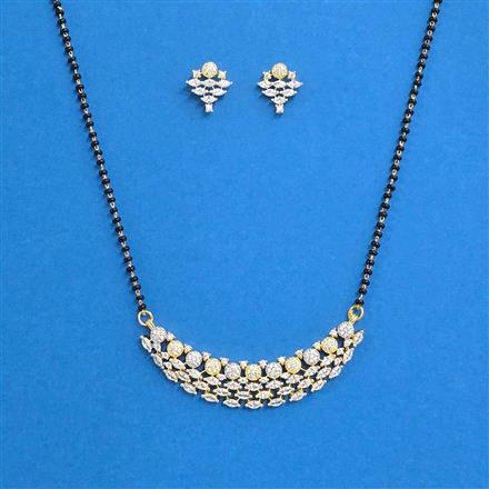 Cz Classic Mangalsutra With 2 Tone Plating
