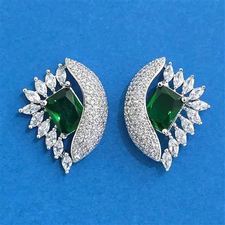 Cubic Zirconia Tops With Rhodium Plating