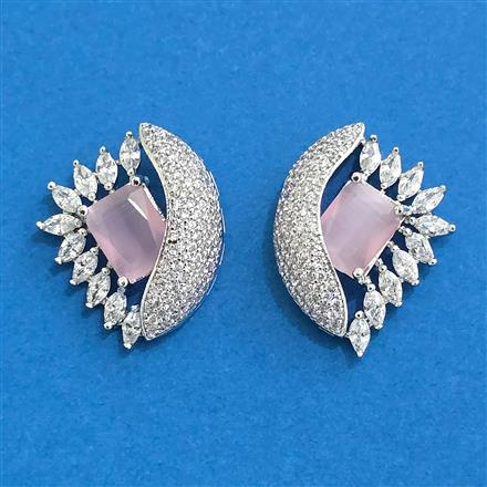 Cubic Zirconia Tops With Rhodium Plating