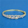Cz Delicate Kada With 2 Tone Rhodium Plating