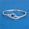 Cz Openable Kada With Rhodium Plating