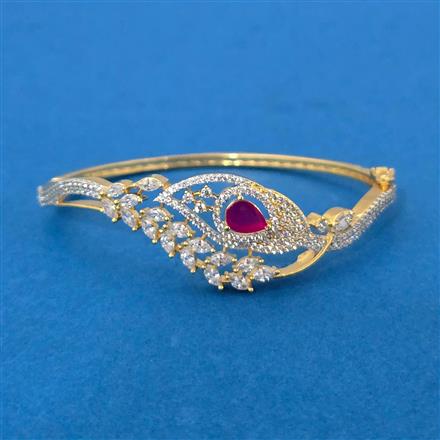 Cz Openable Kada With 2 Tone Plating