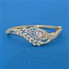 Cz Openable Kada With 2 Tone Plating