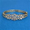 Cz Openable Kada With Mehndi 2 Tone Rhodium Plating