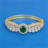 Cubic Zirconia Openable Kada With 2 Tone Plating