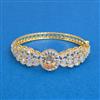 Cubic Zirconia Openable Kada With 2 Tone Plating