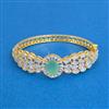 Cubic Zirconia Openable Kada With 2 Tone Plating
