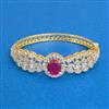 Cubic Zirconia Openable Kada With 2 Tone Plating