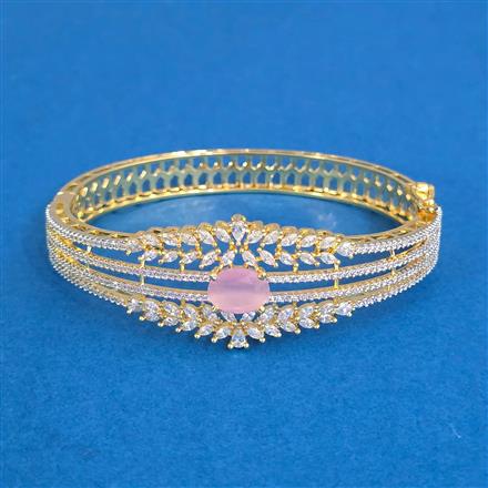 Cz Openable Kada With 2 Tone Plating