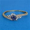 Cz Openable Kada With Mehndi Plating