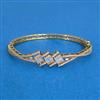Cz Openable Kada With Mehndi 2 Tone Rhodium Plating