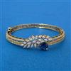 Cz Openable Kada With Mehndi Plating