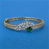 Cz Openable Kada With Mehndi Plating
